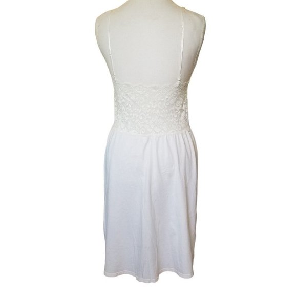 Vintage Y2K Victoria Secret Cream White Lace Slip‎ Nightie Pajamas Negligee LG - Picture 4 of 9